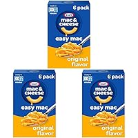 Kraft Easy Mac Original Macaroni & Cheese Microwavable Dinner (6 ct Packets) (Pack of 3)