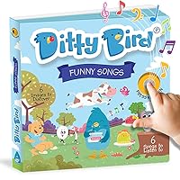 Ditty Bird Musical Books for Toddlers | Fun Children's Nursery Rhyme Book | The Johny Johny, Yes Papa Book with Sound | Interactive Toddler Books For 1 Year Old to 3 Year Olds | Sturdy Baby Sound Book