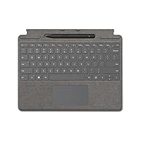 Microsoft Surface Pro Signature Keyboard with Microsoft Surface Slim Pen 2 - Platinum (Renewed)