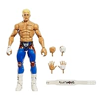 Mattel WWE Cody Rhodes Elite Collection Action Figure, Deluxe Articulation & Life-like Detail with Iconic Accessories, 6-inch