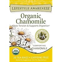 Lifestyle Awareness Organic Chamomile Tea, Caffeine Free, 20 Tea Bags