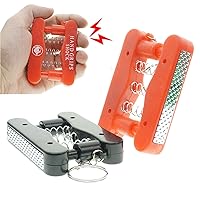 2X Shocking Fake Grip Strength Device Model Keychain Prank Toy Joke Funny Gadget Electric Shock Tricky Gag Veigar April Fools Day for Halloween Party