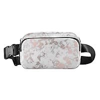 Marble Belt Bag for Women Men Water Proof Waist Bag with Adjustable Shoulder Tear Resistant Fashion Waist Packs for Walking
