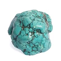 GEMHUB Natural Blue Turquoise Approximate 557 Ct Raw Blue Turquoise,Blue Turquoise Chunk, Raw Uncut Rough Healing Crystal Blue Turquoise Gemstone DP-606