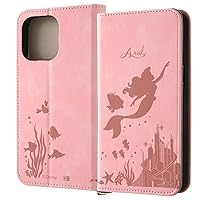 Inglem iPhone 15 Pro Max Case Disney Folio Leather Case Raffine Ariel_Monotone