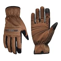 True Grip Men's Duck Canvas Premium Utility Work Gloves, Natural, Large Pack of 1 US