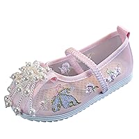 Party Shoes for Kids Girls Dress Sandals Baby Casual Slippers Baby Summer Soft Anti-slip Sticky Shoelace Shoes Slippers