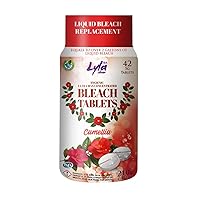 Ultra Max Bleach Tablets for Laundry and Cleaning. 42 Tablets 7.4 OZ Phosphate Free Replaces Liquid Bleach (Camellia)