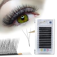 W Shaped Eyelash Extensions Clover 3D Premade Volume Fan Lashes Natural and Dense YY Style 0.07D 13mm