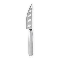 True Silver Perforated Polished Stainless Steel Cheese Types, Fruit, Tomato Knife, Home Kitchen Gadgets, Set of 1