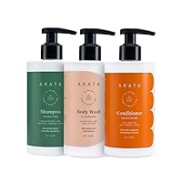 Natural Deep Hydration Combo Therapy For Men & Women With Hydrating Shampoo,Body Wash & Conditioner || All Natural & Cruelty Free || Intensely Nourished Hair & Non Toxic Skin Care