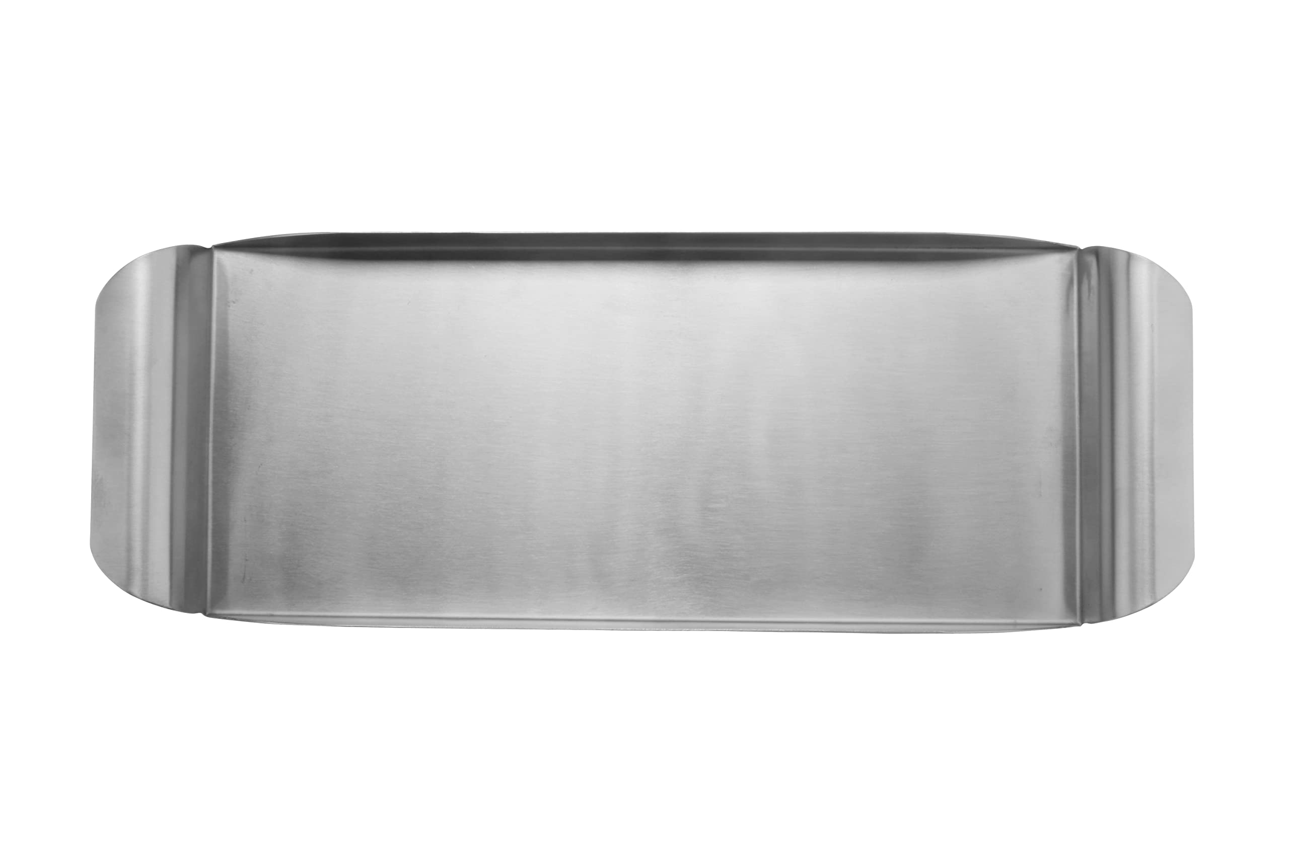 G.E.T. SST-18 Ergonomic Stainless Steel Round Decorative Serving Tray with Handles, 18