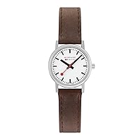 Classic, 30mm, brown leather watch