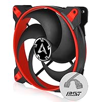 ARCTIC BioniX P140-140 mm Gaming Case Fan with PWM Sharing Technology (PST), Pressure-optimised PC Fans, Quiet Motor, Computer, Fan Speed: 200-1950 RPM - Red