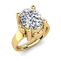 Jolecia Engagement Ring 14K Yellow Gold Plated Silver 0.11 Cts Round Sim Diamond