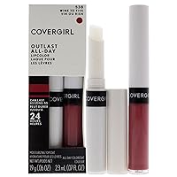 Covergirl Outlast All-Day Lip Color With Topcoat, Wine to Five, Pack of 1