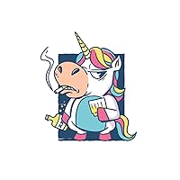 Drunk Unicorn Smoking: Lined Notebook (6x9) 120 pages