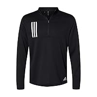 adidas - 3-Stripes Double Knit Quarter-Zip Pullover - A482