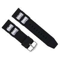 Ewatchparts 26MM RUBBER WATCH BAND STRAP COMPATIBLE WITH INVICTA DIVER 1201 1805 1845 1959 3843 BLACK