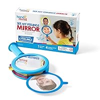 hand2mind See My Feelings Mirror, Social Emotional Learning Activities, Play Therapy Toys, Autism Learning Materials, Kids Anxiety Relief, Anger Management Toys, Calm Down Corner Supplies (Set of 1)