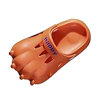 Kids Dinosaur Slippers Kids Garden Beach Dinosaur Clogs Summer Cute Indoor Toddler Close Toe Sandals Boys