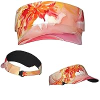 Sport Visors Sun Visor Hats Athletic Sun Visor Caps Peacock Floral Visors for Women and Men