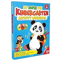 My Super Fun Kindergarten Activity Workbook for Children: Pattern Writing, Colors, Shapes, Numbers 1-10, Early Math, Alphabet, Brain Booster ... and Interactive Activities (Kids Ages 4 to 6)