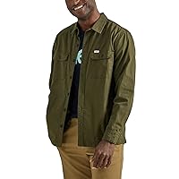 Lee Men's Workwear Loose Fit Long Sleeve Button-Down Overshirt