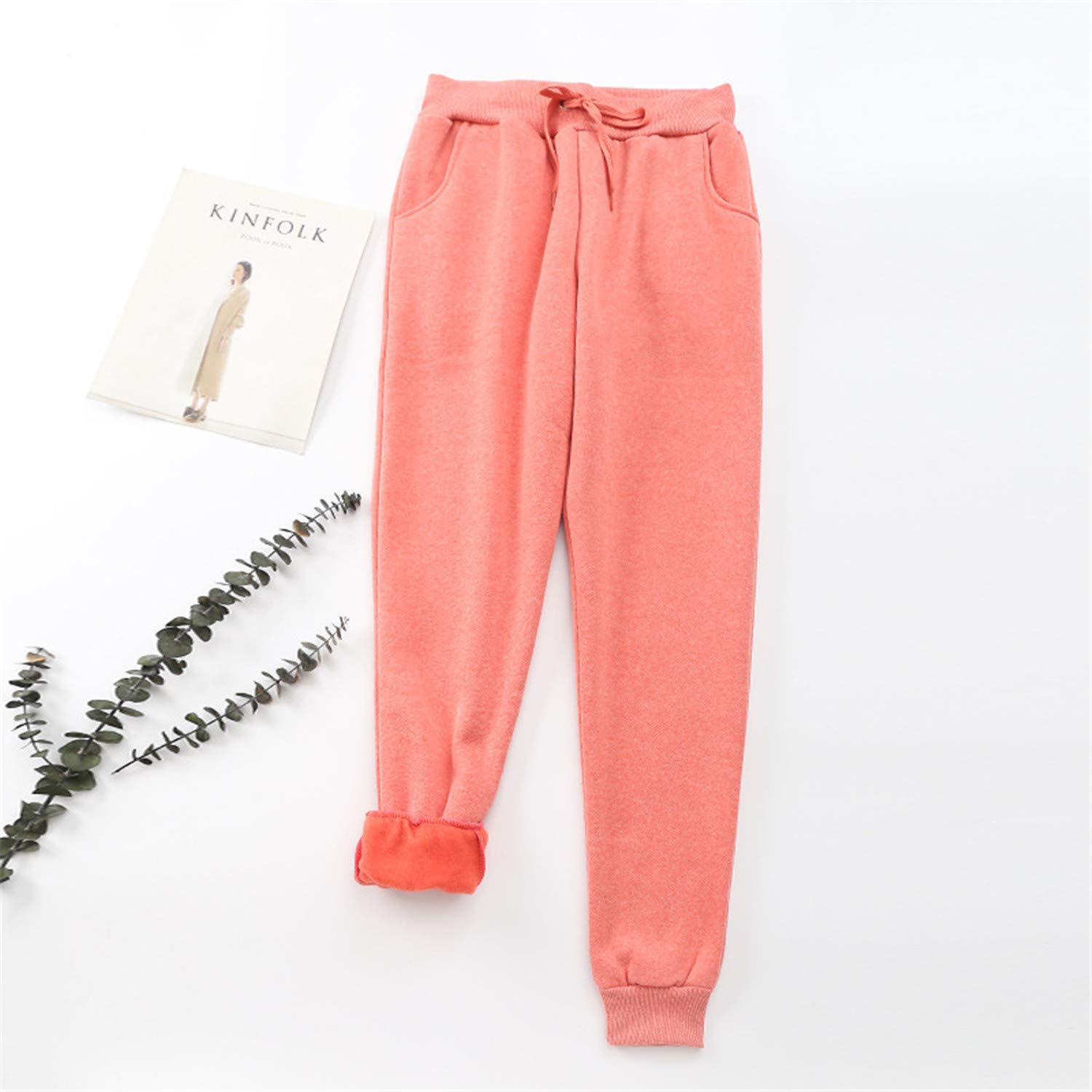 Andongnywell Women's Casual Warm Winter Fleece Sweatpants Running Active Thermal Sherpa Lined Jogger Pants
