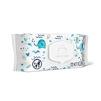Amazon Brand - Mama Bear 99% Water Baby Wipes, Hypoallergenic, Fragrance Free, 72 Count