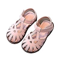 Little Size Girls Sandals Half Open Toe Mesh Design Sandals Flat Sandals Summer Dress Shoes For Toddler Pool