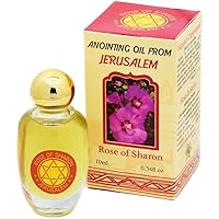 Holy Oil- Rose of Sharon - Anointing Oil for Prayer with Biblical Spices, 0.34 fl oz | 10 ml Made in Israel (Rose of Sharon)