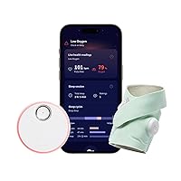 Dream Sock® - FDA-Cleared Smart Baby Monitor - Track Live Pulse (Heart) Rate, Oxygen in Infants - Receive Notifications - Mint