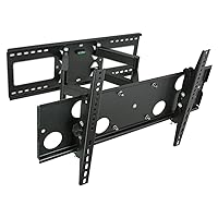 Mount-It! Articulating TV Wall Mount | Full Motion TV Bracket for 32-70 Inches Screen | VESA Compatible up to 600x400 | Dual Arm Extention up to 18 Inches | 165 Lbs Capacity