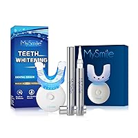 MySmile Teeth Whitening Pen and Teeth Whitening Light 10 Min Non-Sensitive Fast Teeth Whitener - Restores Your Gleaming White Smile