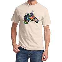 Colorful Horse Basha Side Profile T-Shirt