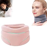 Cervicorrect Neck Brace for Sleep Apnea Cervicorrect Neck Brace,Soft Neck Brace for Neck Pain and Support,Anti Snoring Neck Brace for Sleeping for Women and Men (Color : Pink)