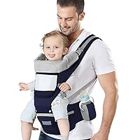 3-48 Months Dark Blue ,Maximum Load 20kg,Front Facing Baby Carrier,Suitable for Summer SONARIN 4 in 1 Breathable Baby Carrier,3D Breathable mesh,Sunscreen Hood,Ergonomic,for Newborn to Toddler 