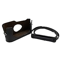 Camera .Hirano Leica M6/M7 Handmade Genuine Leather Camera Case (Strap Included) Black