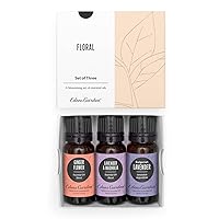 Edens Garden Floral Essential Oil 3 Set, Best 100% Pure Aromatherapy Bouquet Kit (for Diffuser & Therapeutic Use), 10 ml