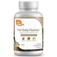 Zahler Daily Cleanse, Digestive Cleanse & Detox Formula, Supports Healthy and Regular Elimination, 60 Capsules.