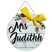 Personalized Teacher Signs for Classroom Custom Teacher Name Sign for Classroom Door, Teacher Door Hanging, Teacher Sign, Teacher Appreciation Gifts, School Classroom Decorations (style1)