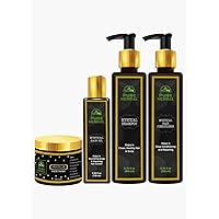 Helps to Control Hairfall | Herbal | Chemical Free | Pure herbal Mystical Hair Oil (3.38 Fl Oz), Hair Mask (2.65 Oz), Shampoo (6.76 Fl Oz) And Conditioner (6.76 Fl Oz) For all types of hair