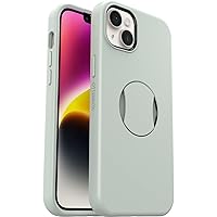 OtterBox iPhone 14 Plus (Only) OtterGrip Symmetry Series Case - CHILL OUT (Green), built-in grip, sleek case, snaps to MagSafe, raised edges protect camera & screen