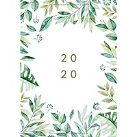Grand Agenda 2020 Professionnel: Agenda 2020 12 Mois - Format Din A4 - 2 Pages par Jour - Notes, Journal, Planificateur & Organiseur 2020 - Agenda 2020 fleurs (French Edition)