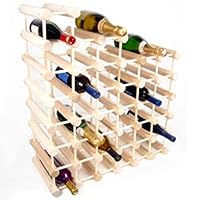 J.K. Adams Ash Wood 40-Bottle Wine Rack, Natural