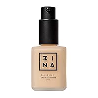 The 3-In-1 Foundation 202 - Vegan Formula - Combination Of Primer, Concealer And Foundation - Medium Coverage - Natural Finish - Perfect For Covering Lines And Blemishes - Long Lasting - 1.01 Oz