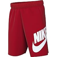 Nike Sportswear Club Fleece Big Kids' French Terry Shorts (University Red/White, FD2997-657) Size X-Small