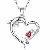 Iefil Mothers Day Gifts for Mom - 925 Sterling Silver Birthstone Necklace for Mother | Mother Birthday Gifts | Mom Gifts from Daughter | Jewelry Gifts for Mom