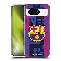 Head Case Designs Officially Licensed FC Barcelona Third 2021/22 Crest KIT Soft Gel Case Compatible with Google Pixel 8